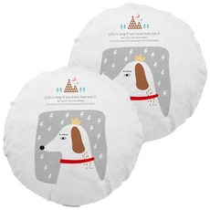 HANEE 北歐風電風扇防塵罩, 小狗, 2個