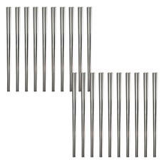 Inspoon 24種光澤韓國筷子, 銀, 20個