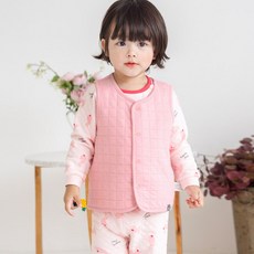 Cordi-i 孩童3層鋪棉保暖背心 粉紅兔兔