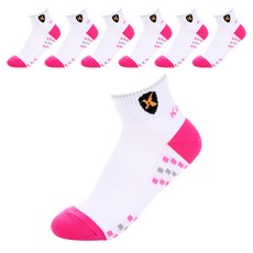 KAXIYA Golf 女款空氣網眼高爾夫運動襪 7雙, 粉紅色