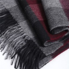 All Nine男款格紋圍巾