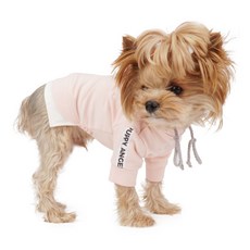 PUPPY ANGEL 基本款徽標膠帶連帽寵物 T恤, 502 PK