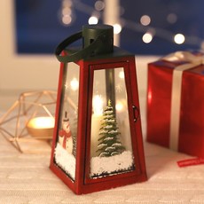 Happy Village 聖誕節LED燈光屋, 綜合顏色, 高27公分, 1個