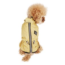 PUPPY ANGEL MAGAGIOTM 格紋寵物雨衣, 289 黃色