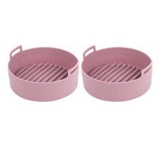 Easy Fry Pot 矽膠蒸鍋 L, 粉色, 2入