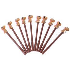 PartyPang 恐龍角色原子筆 0.5mm, 棕色, 10個
