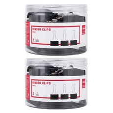 deLi 得力 金屬雙夾 E8561A 黑色 1號 51mm 12入, 2個, 12個