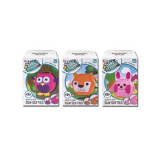 BlueMato 安全縫紉DIY娃娃製作套組3套, 隨機發貨