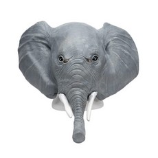 Party Pang真橡膠面具 大象, 灰色的