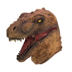Party Pang Real橡膠面具 暴龍, 棕色的