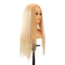 100%真髮金色長假髮 55cm, 混色, 1個
