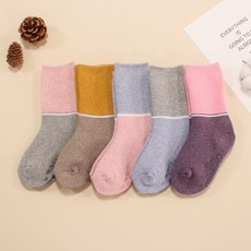 DRESSHOUSE 孩童撞色拼接襪 5雙