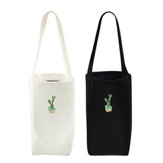 okstar 隨行杯袋 環保袋 迷你包 帶刺仙人掌 基本款 2件組