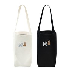 okstar 隨行杯袋 環保袋 迷你包 貓咪 基本款 2件組