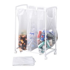 DOLEE FUN 分類回收垃圾袋架+專用垃圾袋 50L 100入, 單色, 1套