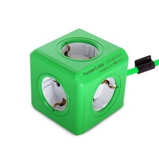 allocacoc 綠色擴充插座延長線1350GW, 1.5m, 1個