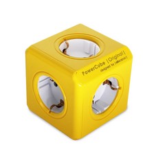 chunha PowerCube Original 彩色USB延長線 2.0 4孔 1250, 75mm, 1個, 黃色