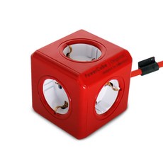 chunha PowerCube Extended 彩色延長線 5孔, 1.5m, 1個