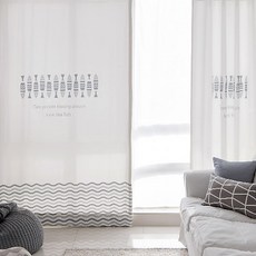 POGnAn DTP 白色遮光窗簾 Aqua Bling, GRAY