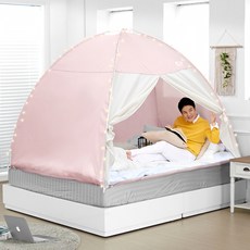 다샵 코지 모던 원터치 난방텐트 커튼형 지퍼식 4인용