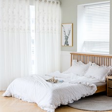 miroom 婚禮雙層遮光窗簾, 白色