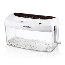 deLi 手動碎紙機, 9935, 白色的