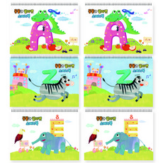 YOUNG ART 動物與字母寫生簿 6p 隨機出貨, 24張, 6個