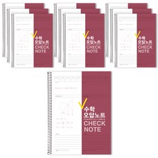 Check 數學錯題筆記本, 勃根地紅, 10個