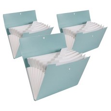 deLi 簡約文件包 8款, 柔和的綠色, 3個