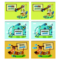 YOUNGART Baby Animal Sketchbook 6p 隨機出貨, 24張