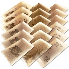 2Youngdesign 黃金印花紅包組, 18個, 隨機發貨