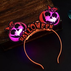 WOW PARTY KOREA 萬聖節LED南瓜髮箍, 混色, 5個