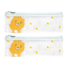 카카오프렌즈 리틀프렌즈 고주파 필통, 라이언, 2개