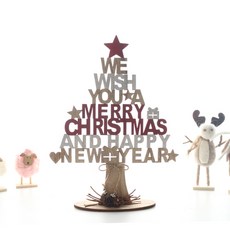 木製聖誕樹裝飾, 混色