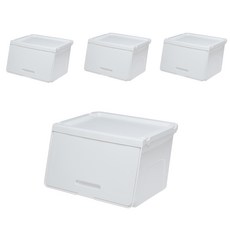 roomax 滑蓋式收納箱, 象牙白, 4個