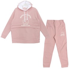 iyaan 暖書咖啡色拉絨孕婦護理服上下套裝