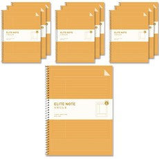 2Youngdesign 4分類康奈爾大學筆記本, 黃芥末醬, 10個