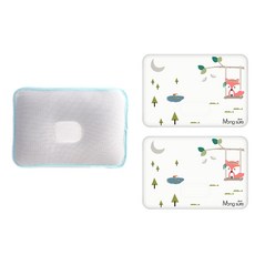 몽슈레 마이크로화이바 태열베개 + 베개커버 2p, 숲속여우, 1세트