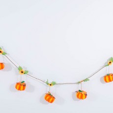 파티쇼 리얼호박넝쿨가랜드 할로윈장식, 혼합 색상, 4개