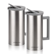 LiViNG ART Barsteau 不銹鋼水瓶 2p, 1600毫升, 混色