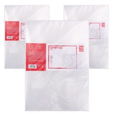 deLi 得力 PP L型資料夾 EF00112 24入, 單一顏色, 3個