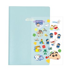 플라잉웨일즈 짱구는못말려 심플데코 올해 다이어리, 애플민트