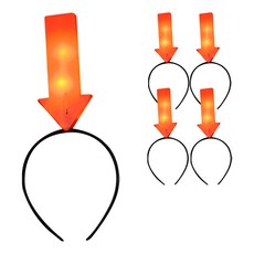 WOW PARTY KOREA LED 箭頭頭帶, 紅色的, 5個