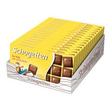 Schogetten 四個孩子用牛奶巧克力, 100克, 15個