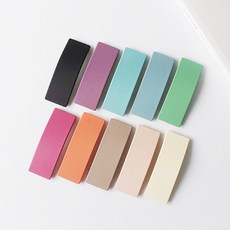 Hemi風霧面方形滴答夾10件組