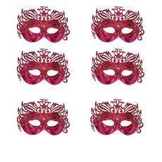 PARTYSHOW 威尼斯狐狸半臉面具, 紅色