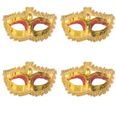 파티쇼 베네치아 유광 반가면 4p, 골드