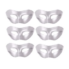 PARTYSHOW 青銅面具 6入, 銀色, 6個