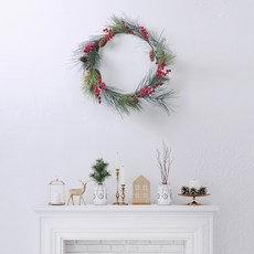 RYMD 聖誕懸掛植物莓果松果花環, 混色