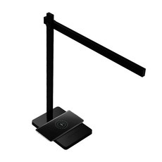 무아스 무선충전 모던심플 LED 스탠드 MLW2, 블랙